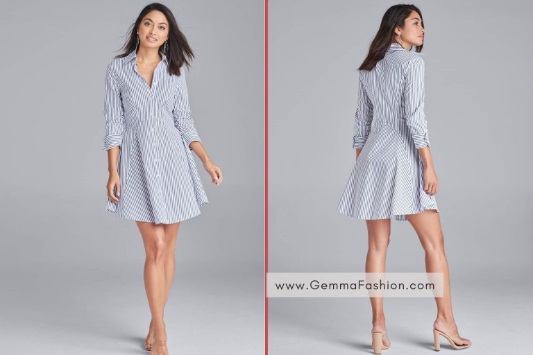 COLLARED SHIRT DRESS