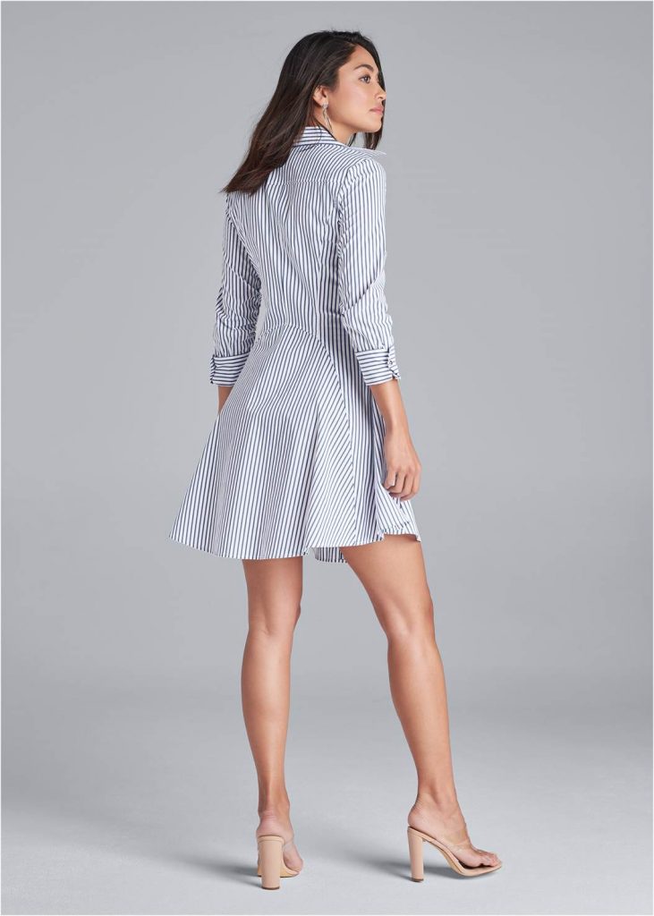 COLLARED SHIRT DRESS